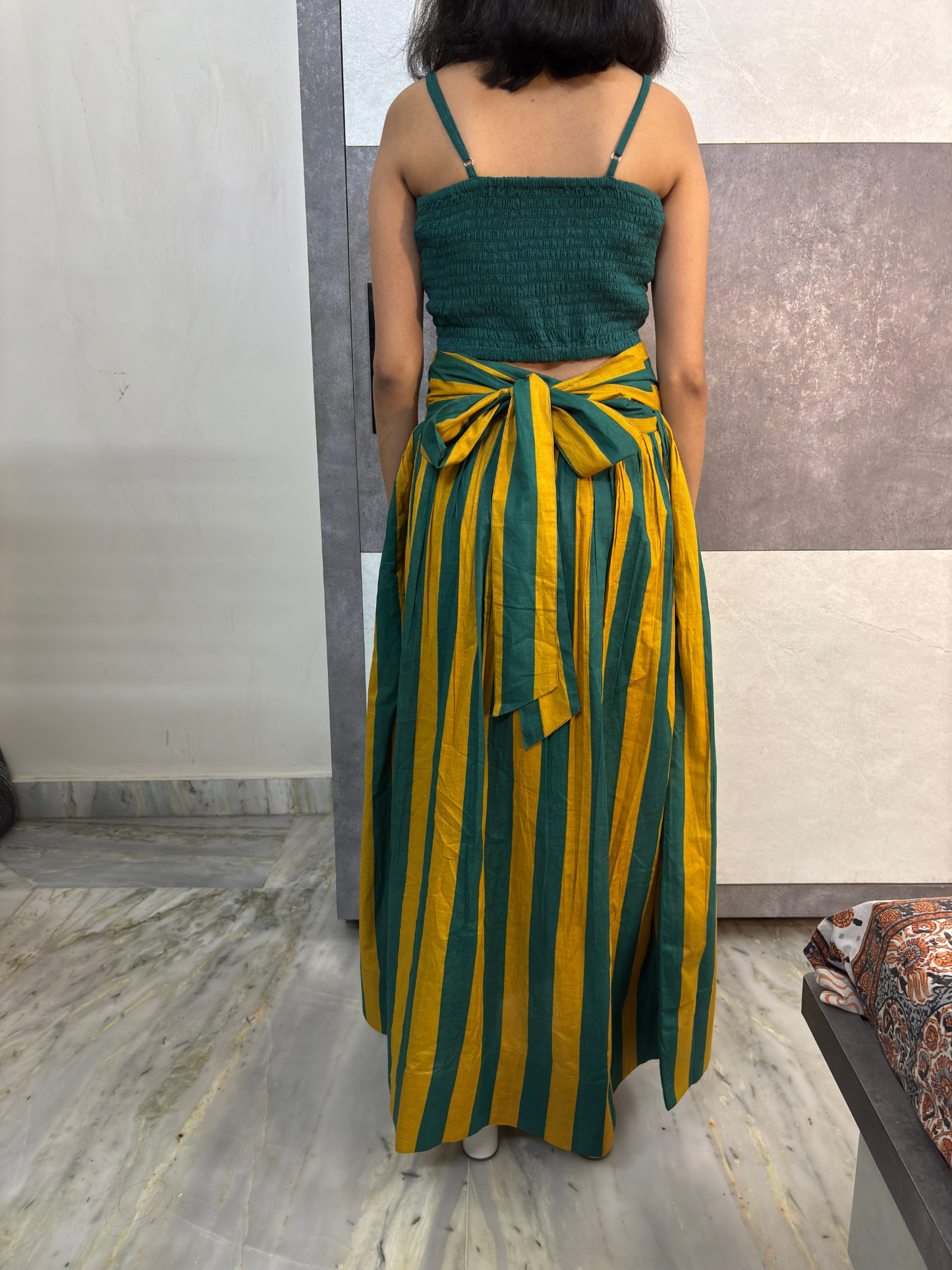 Emerald Sunshine Striped Set