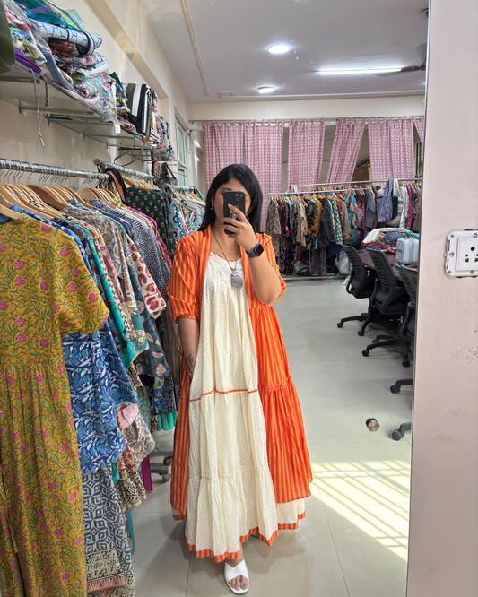 Sunkissed Ivory Layered Dress