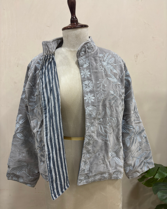 Silver Mist Luxe Jacket