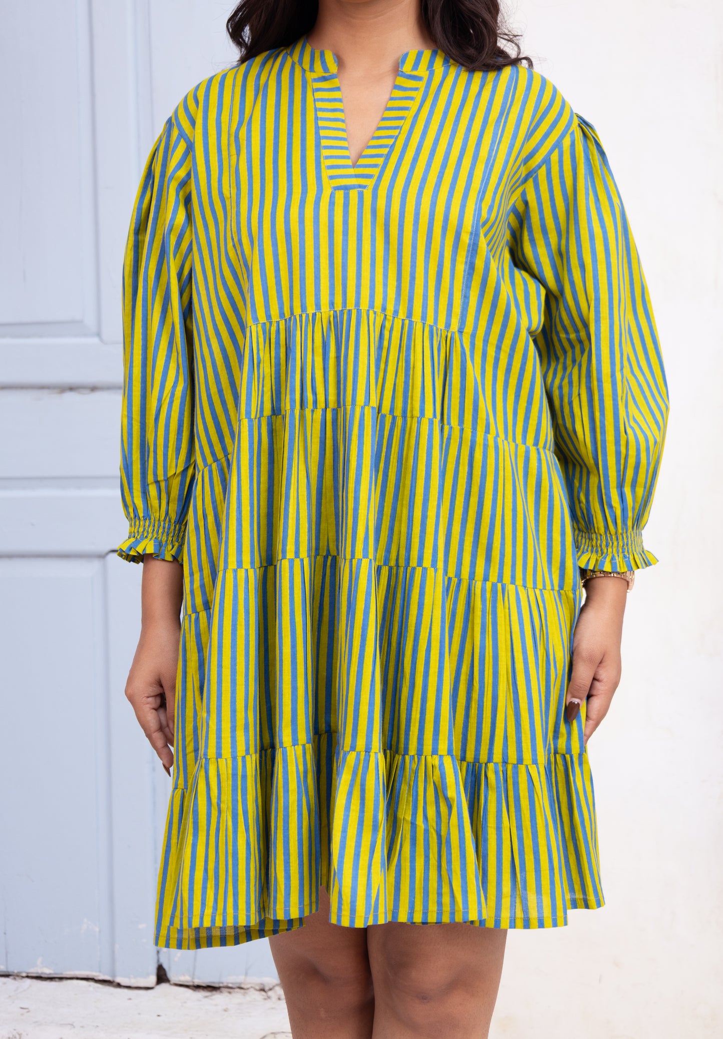 Striped Tiered Dress