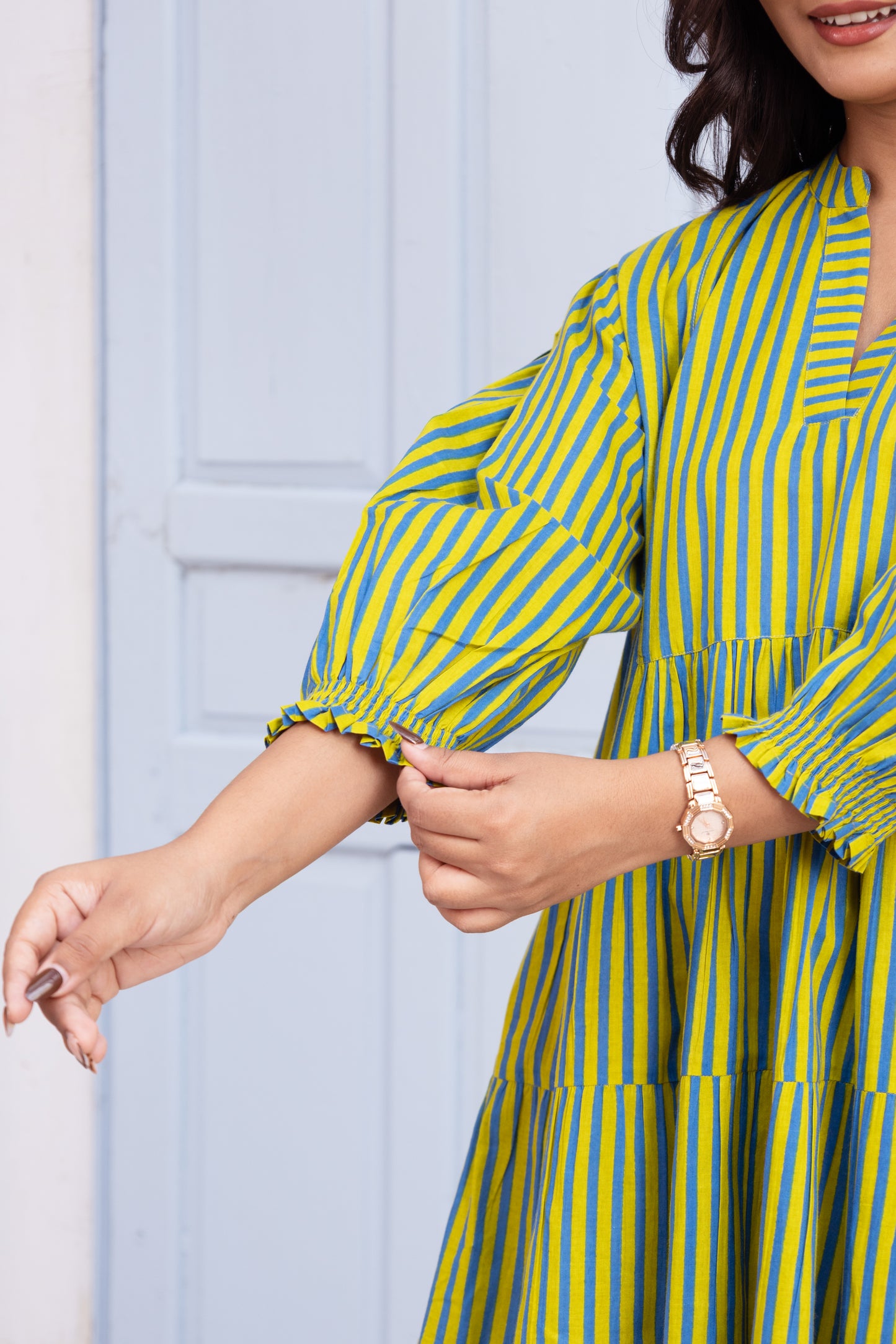 Striped Tiered Dress