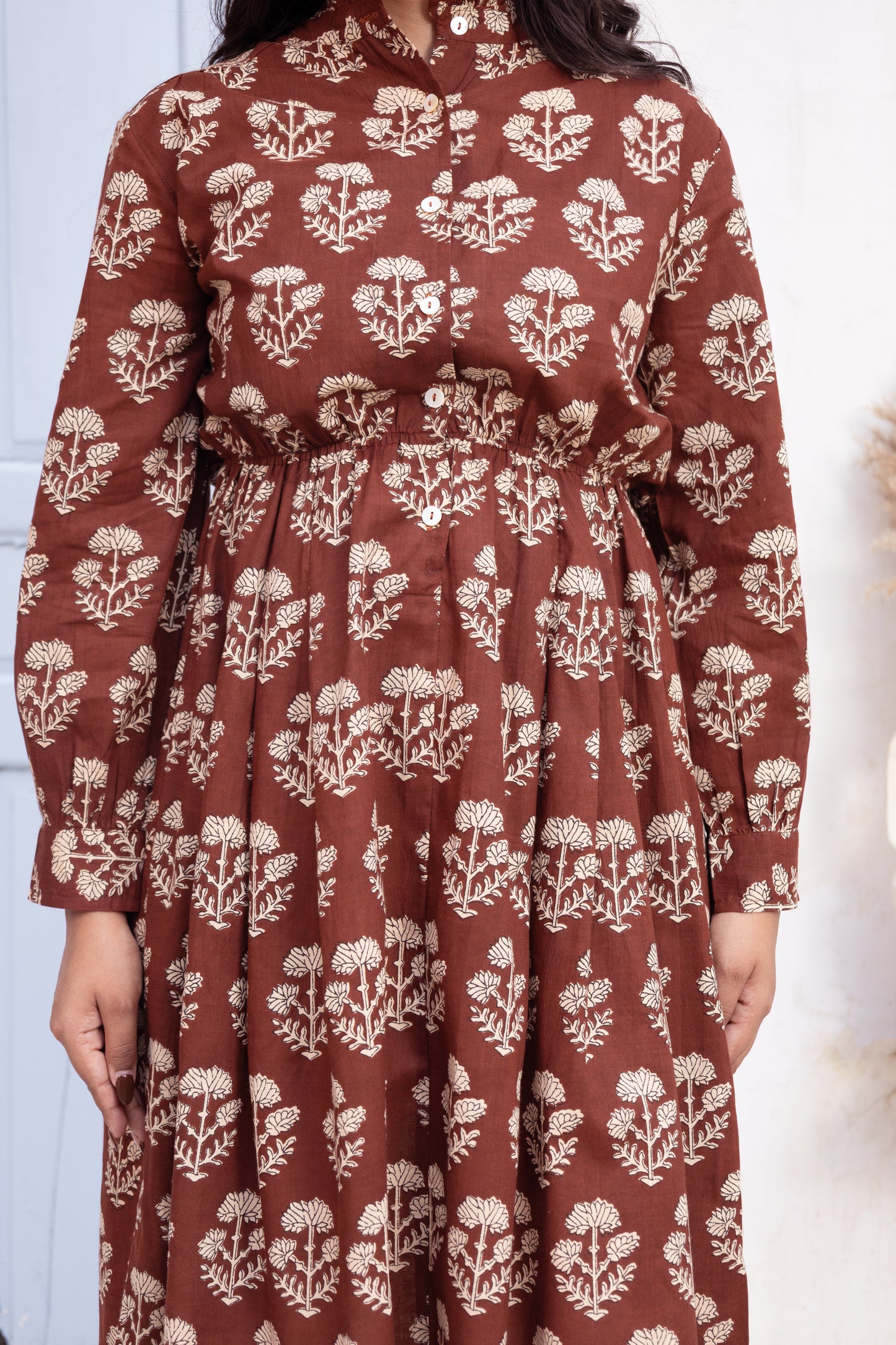Boho Floral Midi Dress