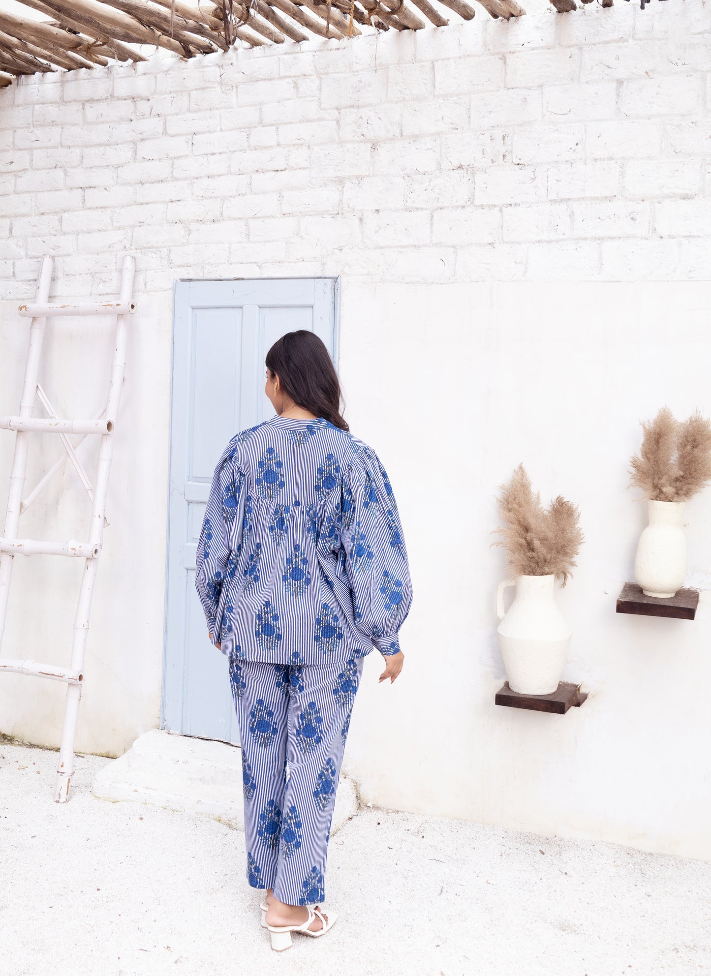 Blue Blossom Lounge Set
