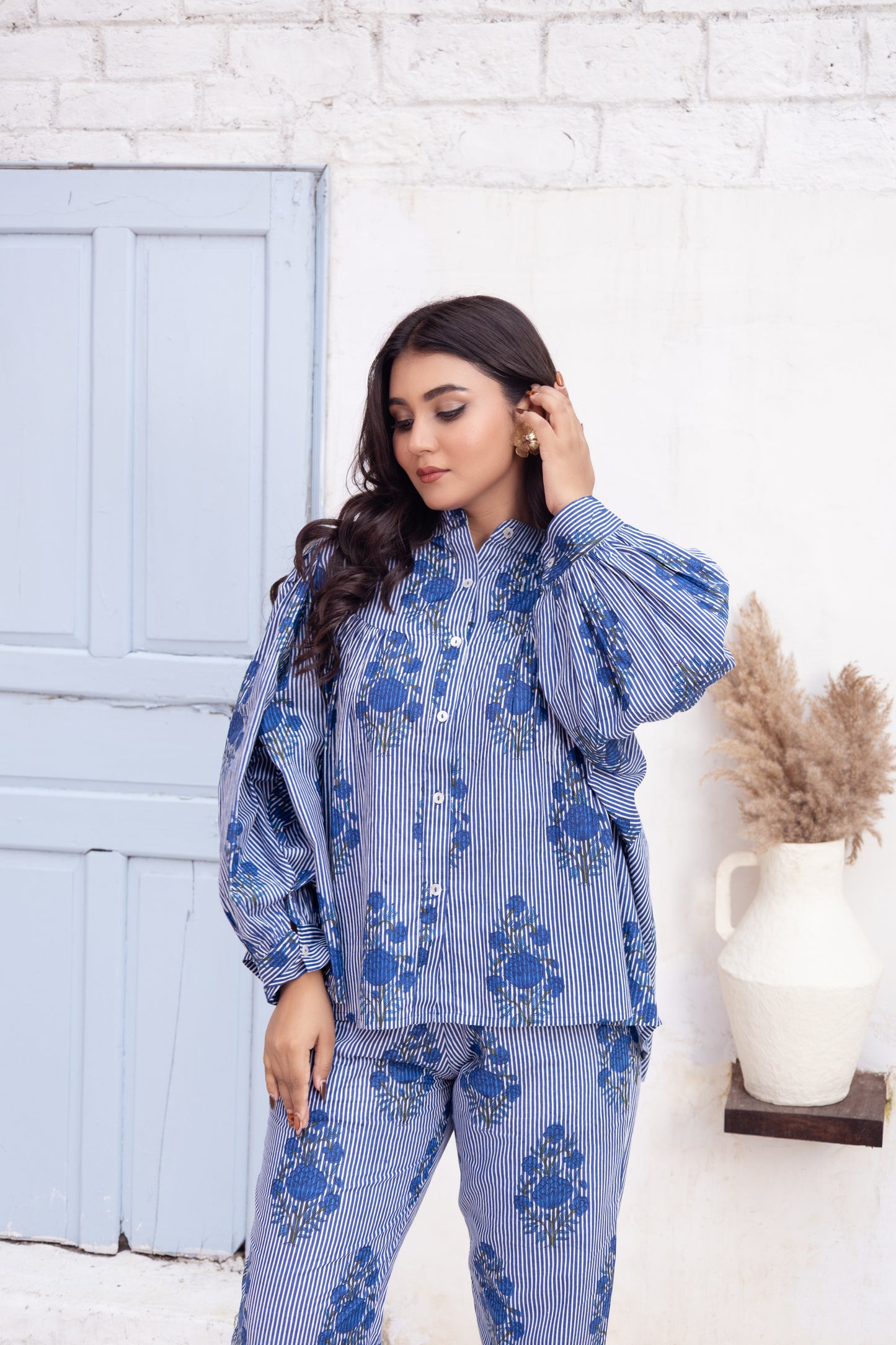 Blue Blossom Lounge Set