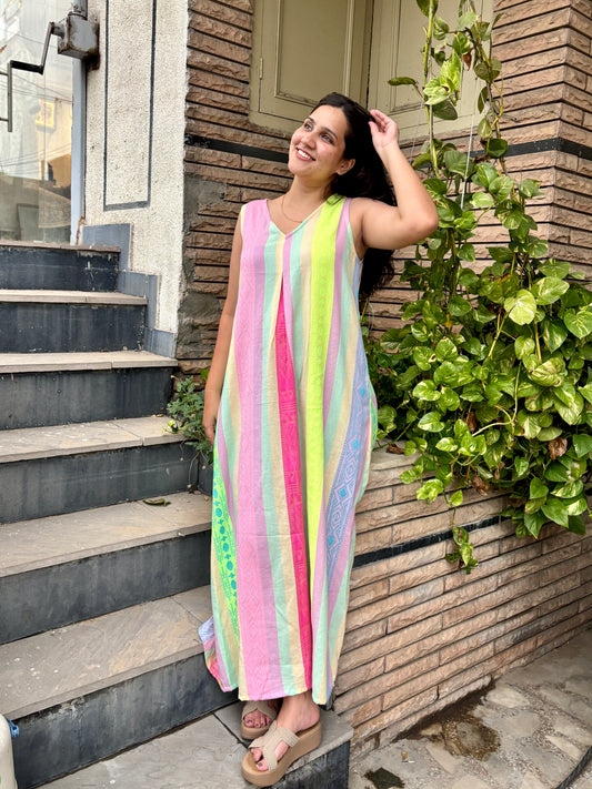 Candy Stripe Breeze Dress