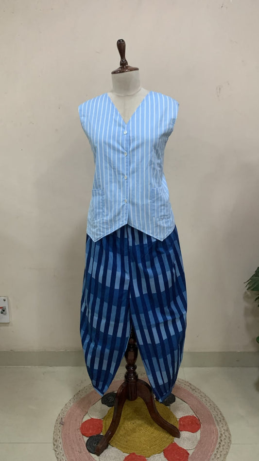 Coastal Stripe Balloon Pant Set