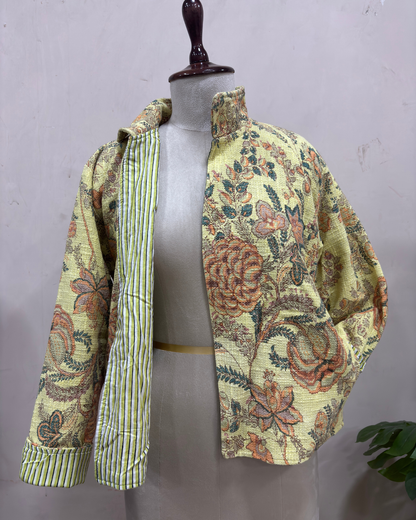 Vintage Botanical Printed Jacket