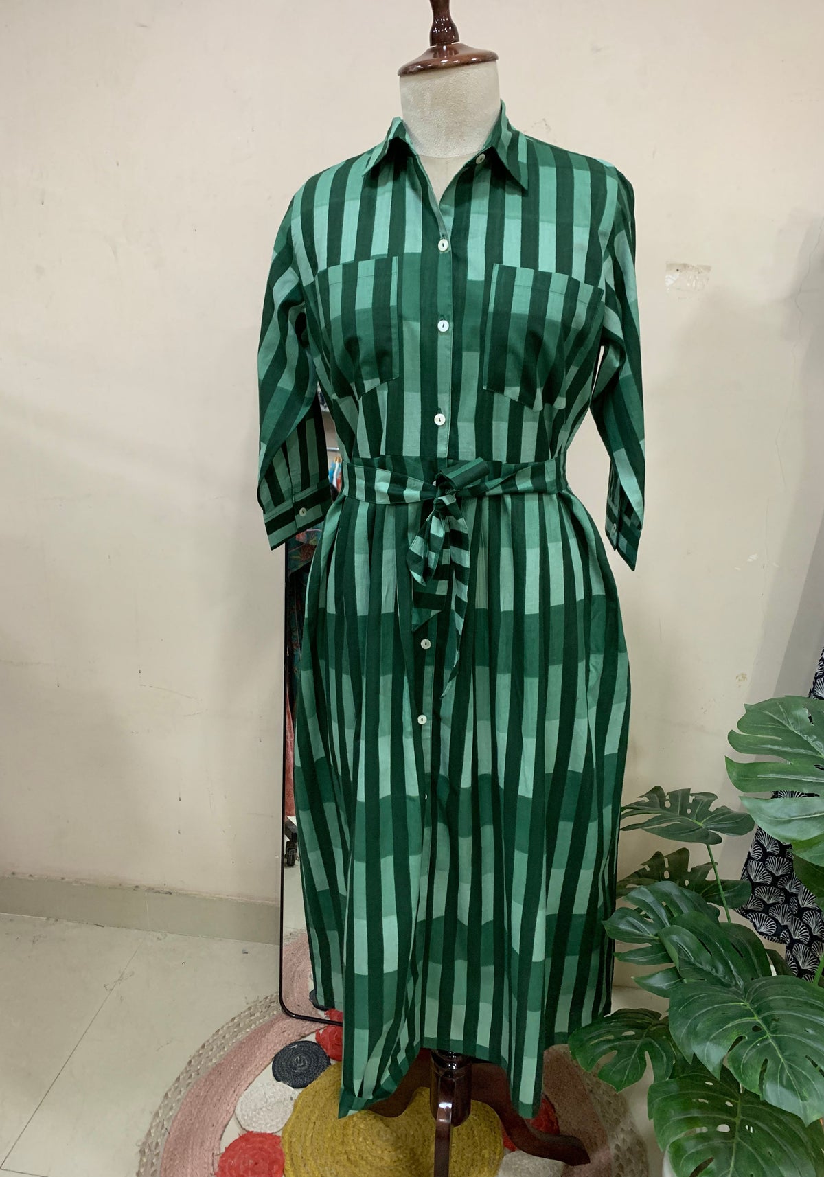 Serene Stripe Statement Dress