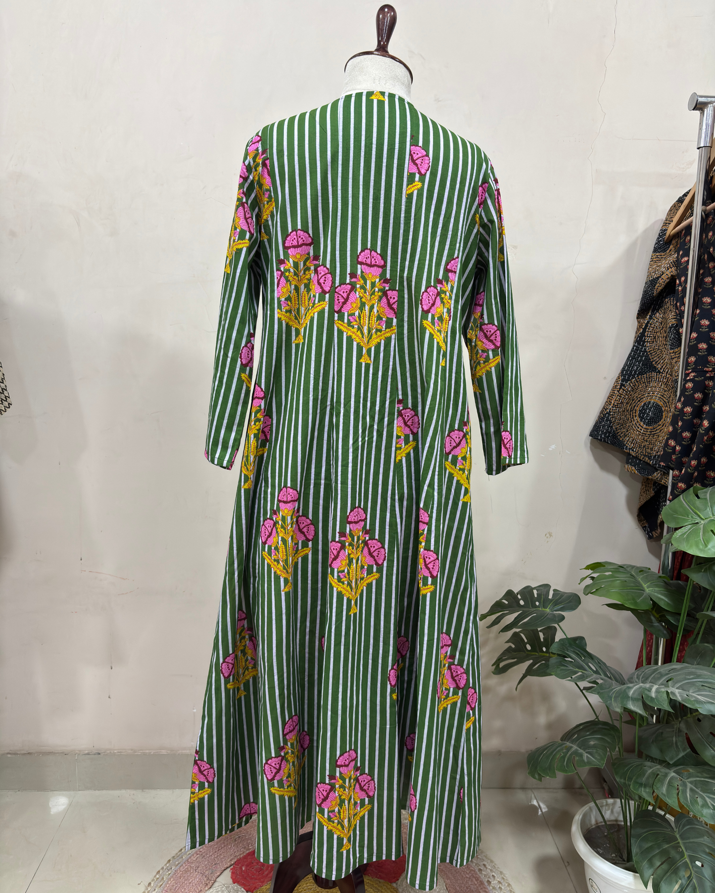 Green Floral Printed Dress