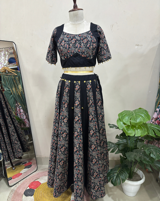 Raagini Ajrakh Lehenga Set