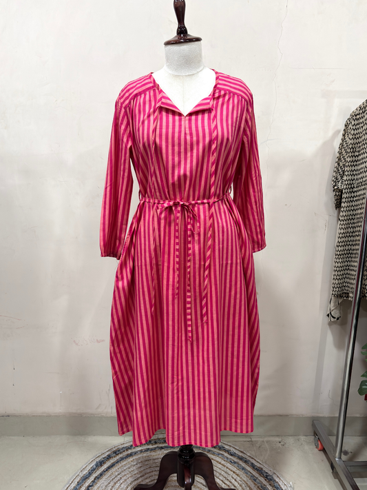 Raspberry Sorbet Midi Dress