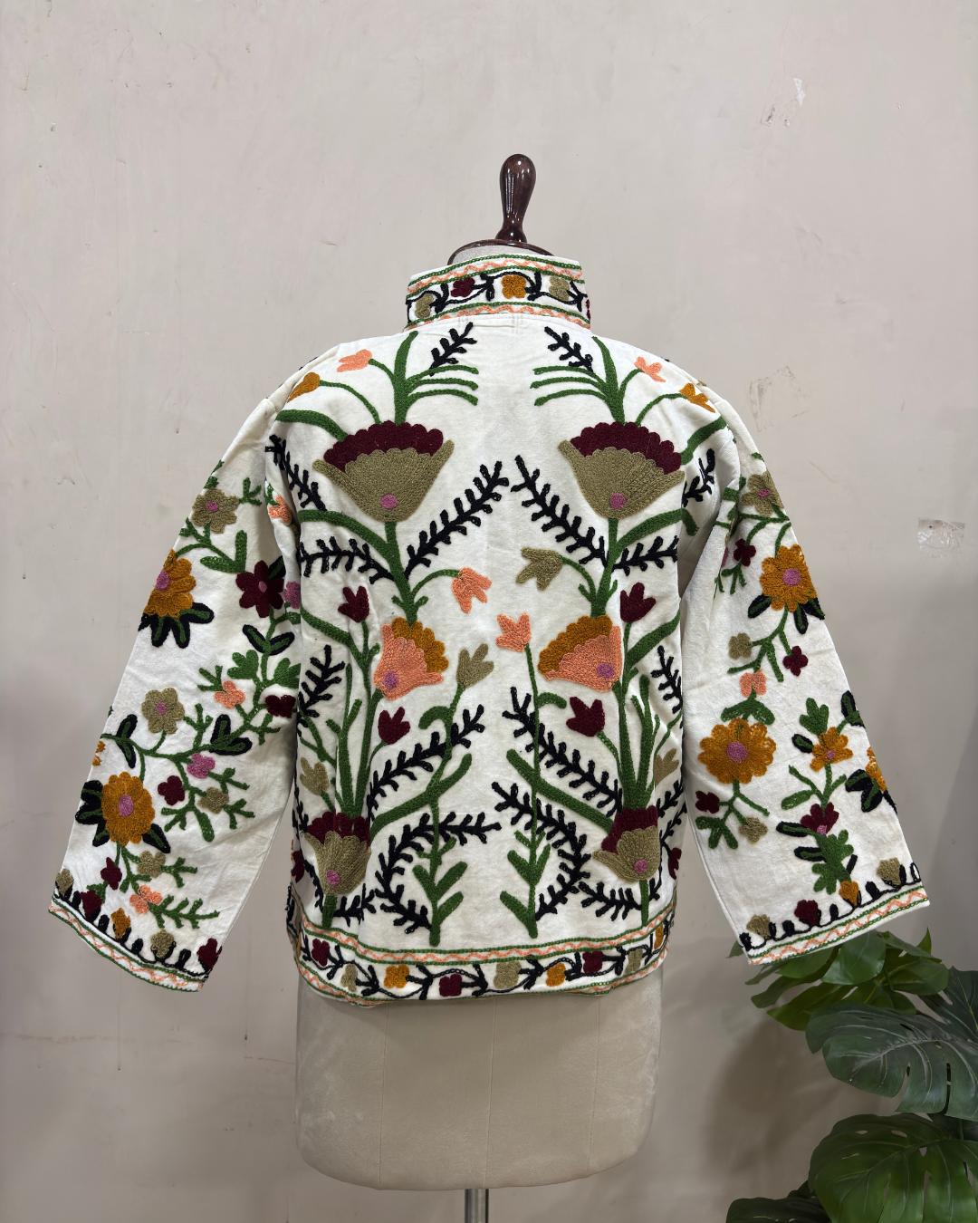 Ivory Meadow Bloom Cotton Jacket