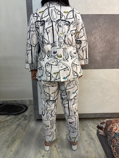 Abstract Muse Art Print Coord Set