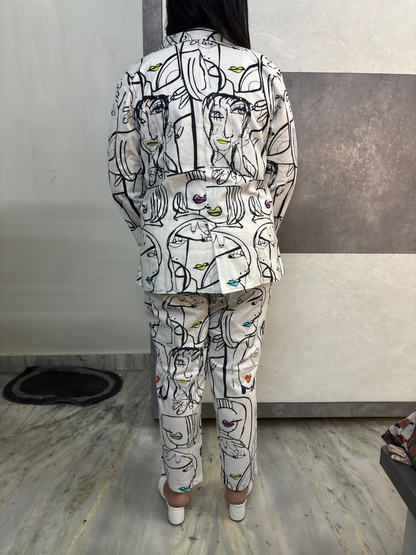 Abstract Muse Art Print Coord Set