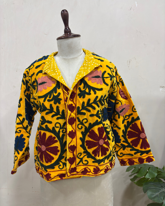 Golden Marigold Bloom Jacket