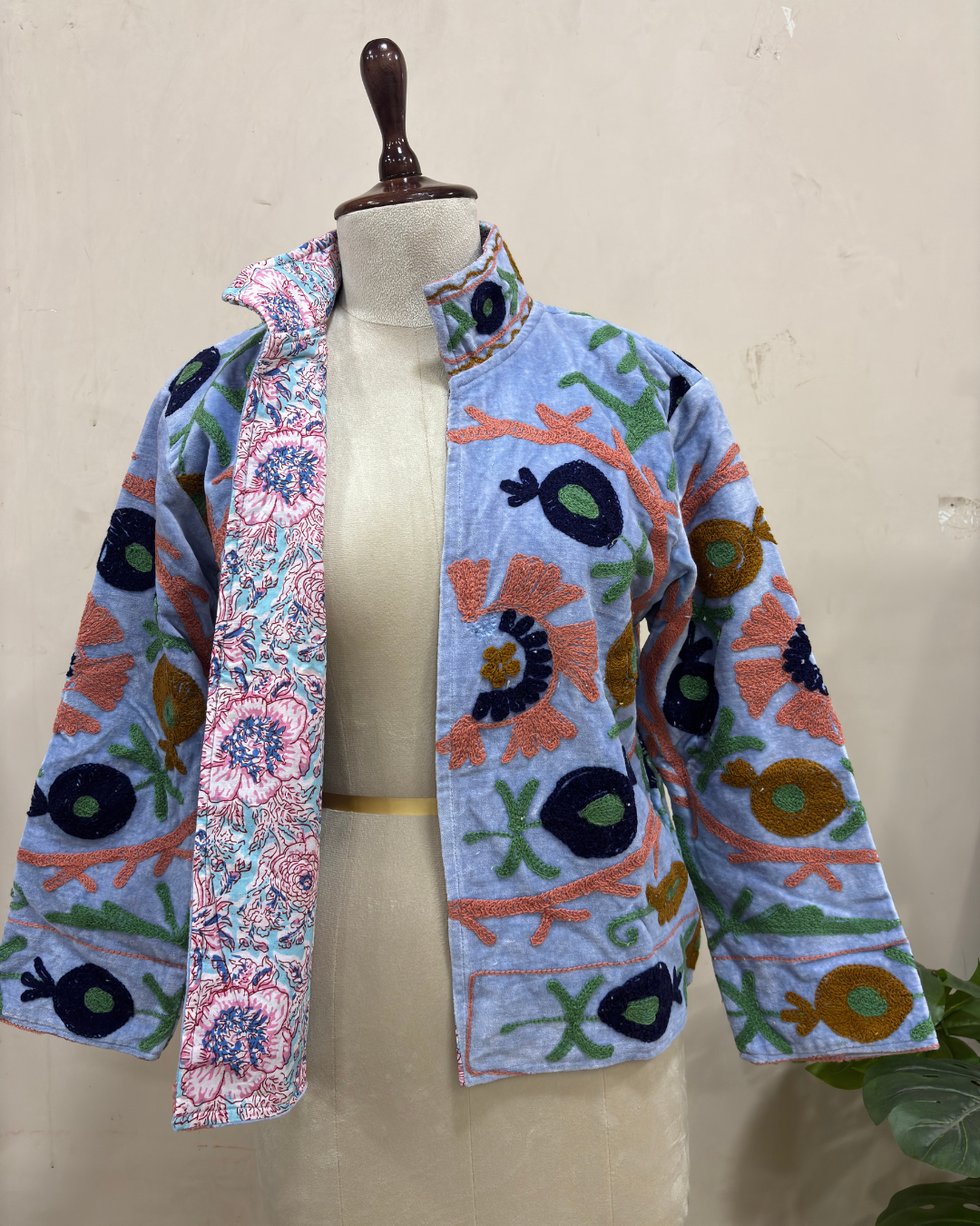 Sky Bloom Artisan Cotton Jacket