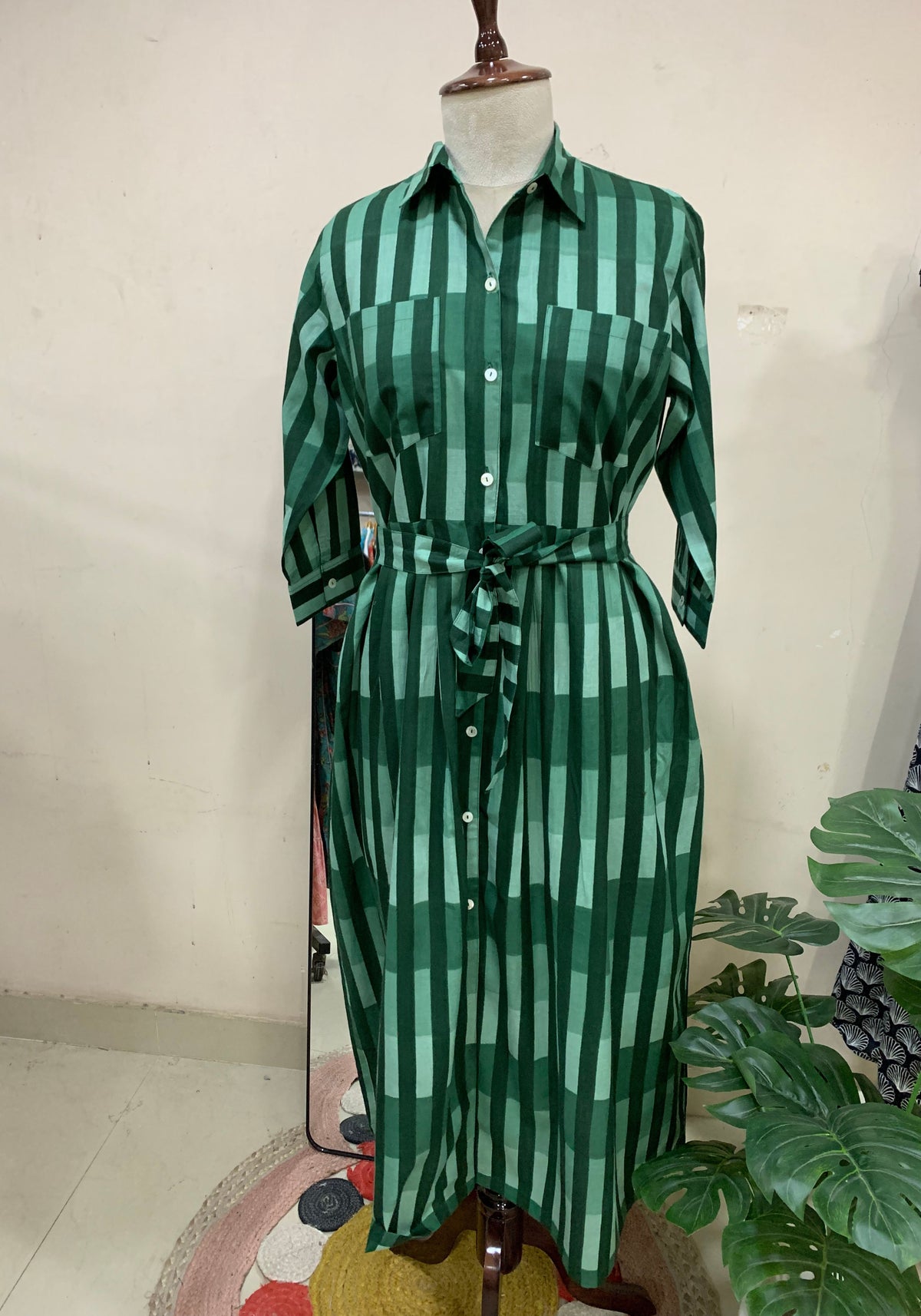 Serene Stripe Statement Dress