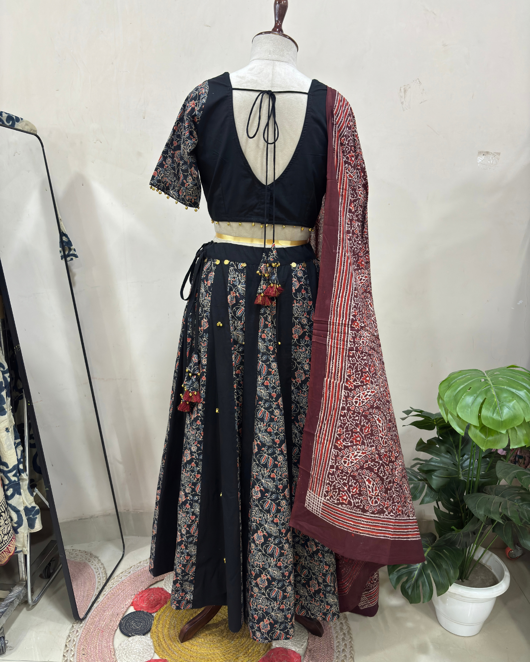 Raagini Ajrakh Lehenga Set