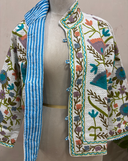 Bloom Haven Button Jacket