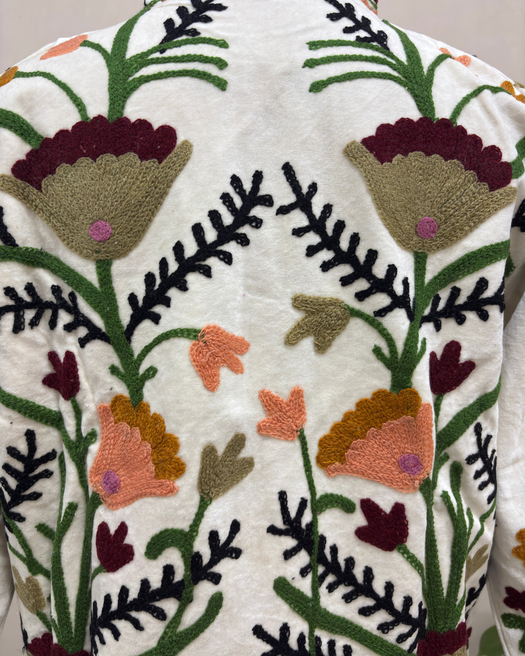 Ivory Meadow Bloom Cotton Jacket