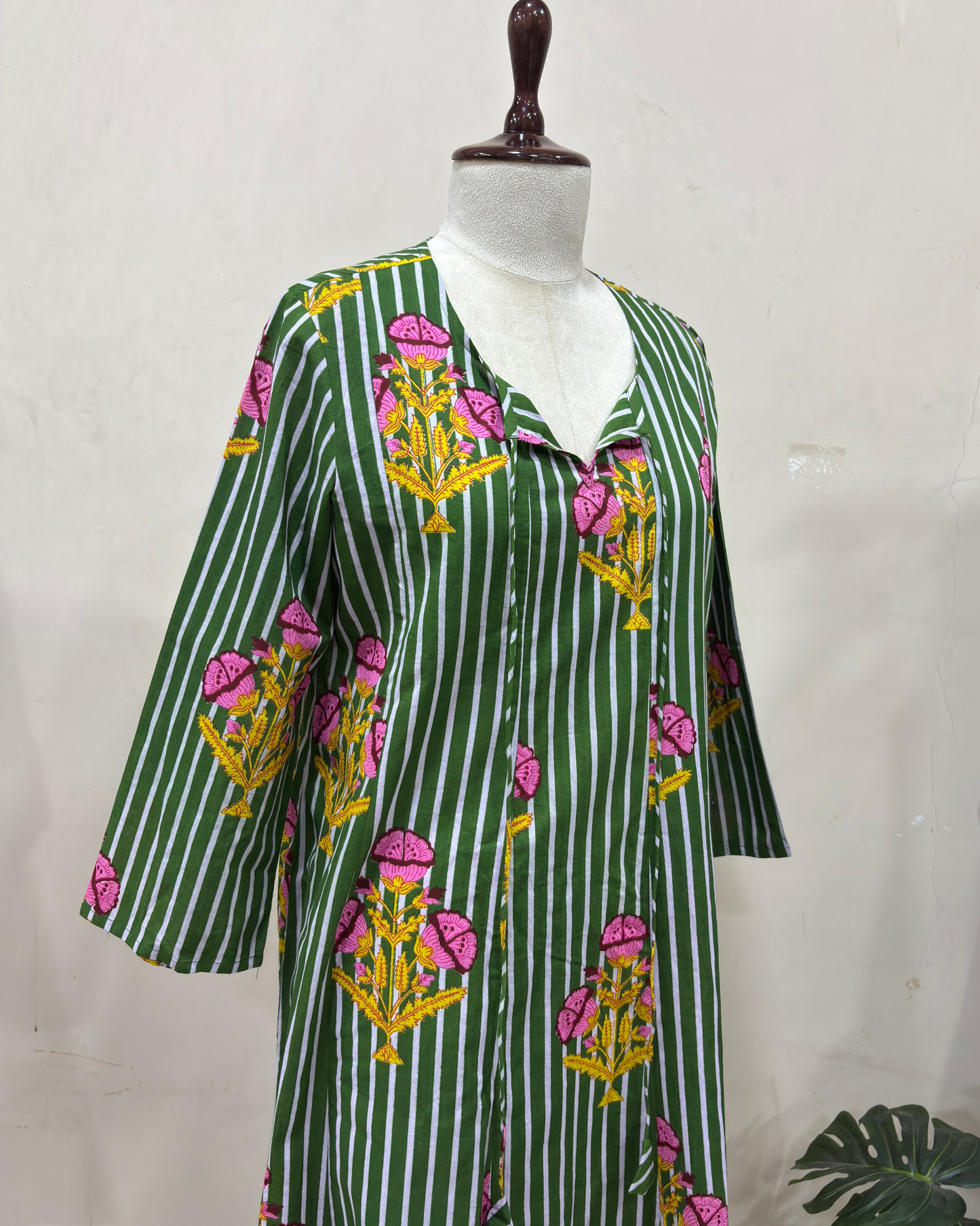 Green Floral Printed Dress