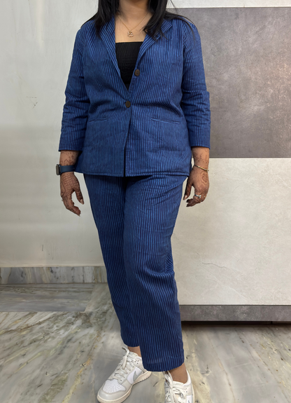 Midnight Pinstripe Power Three Piece Set