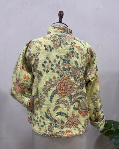 Vintage Botanical Printed Jacket