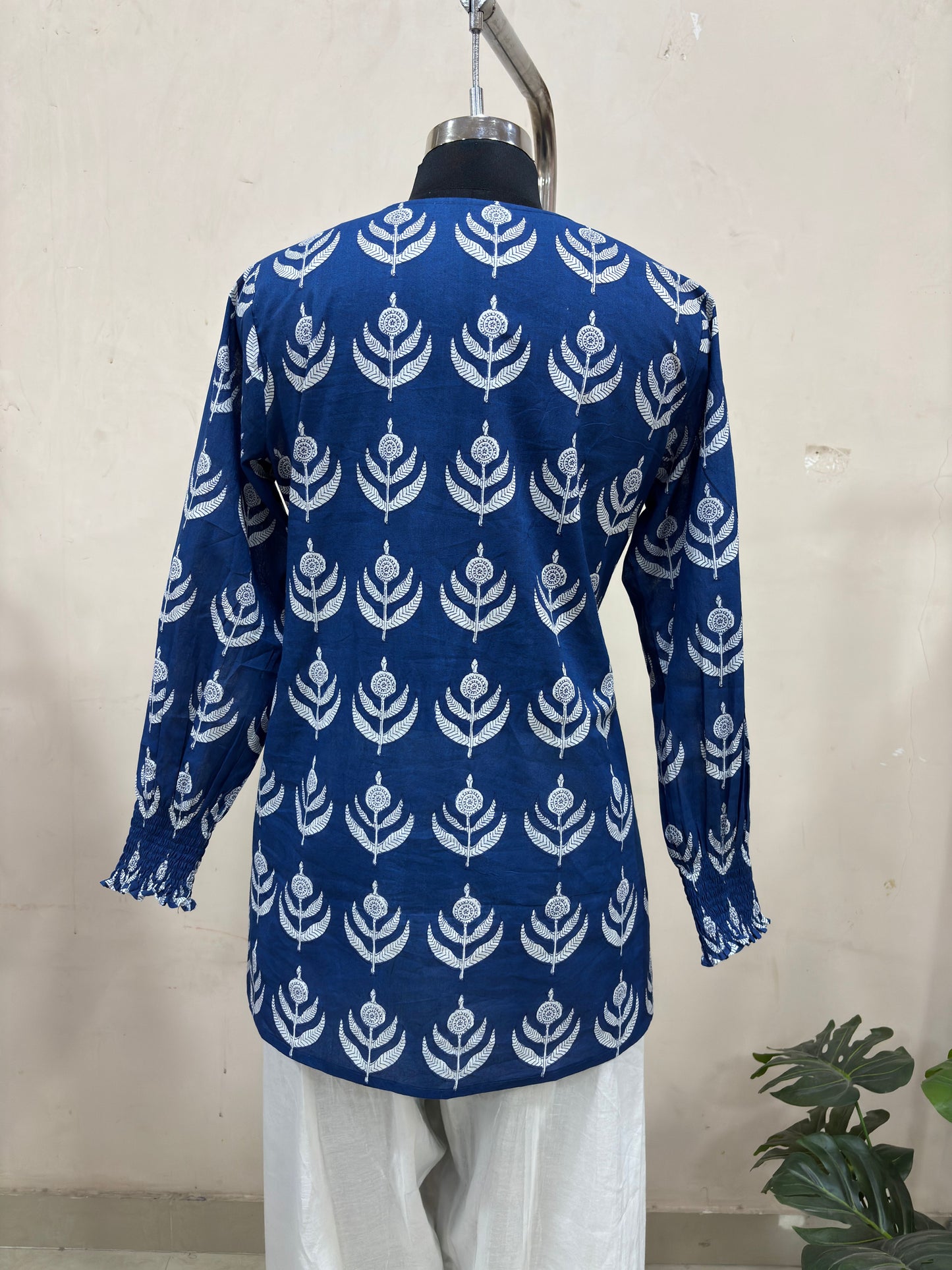 Royal Blue Floral Farshi Salwar