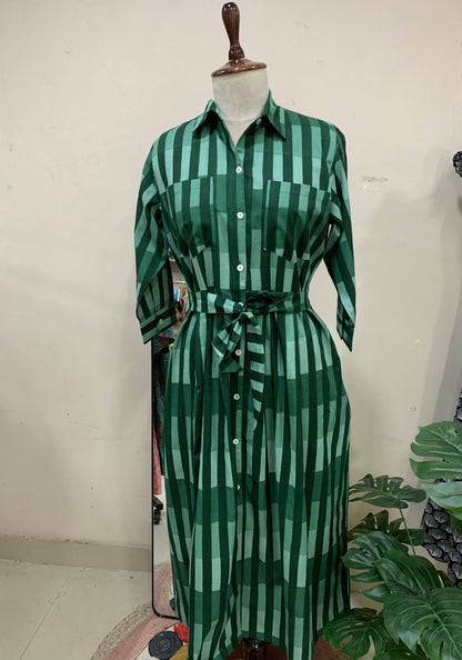 Serene Stripe Statement Dress