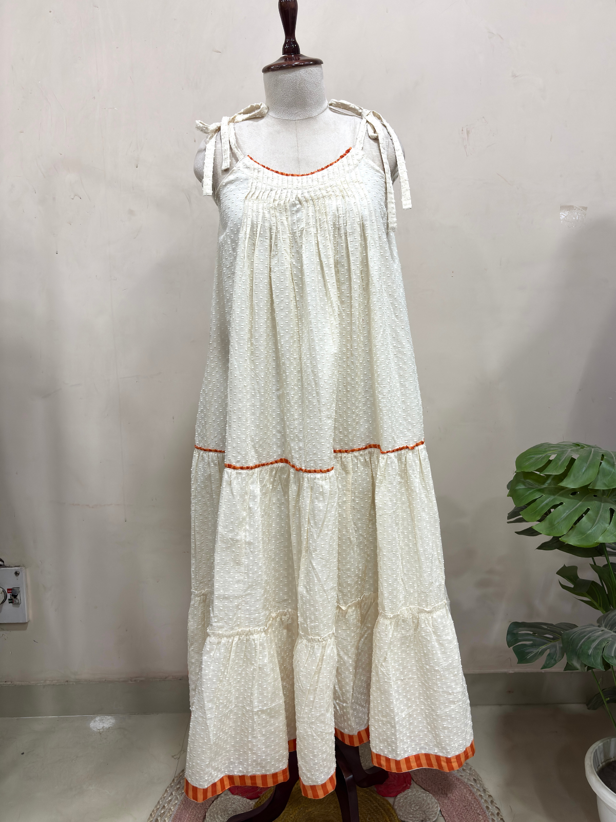 Sunkissed Ivory Layered Dress