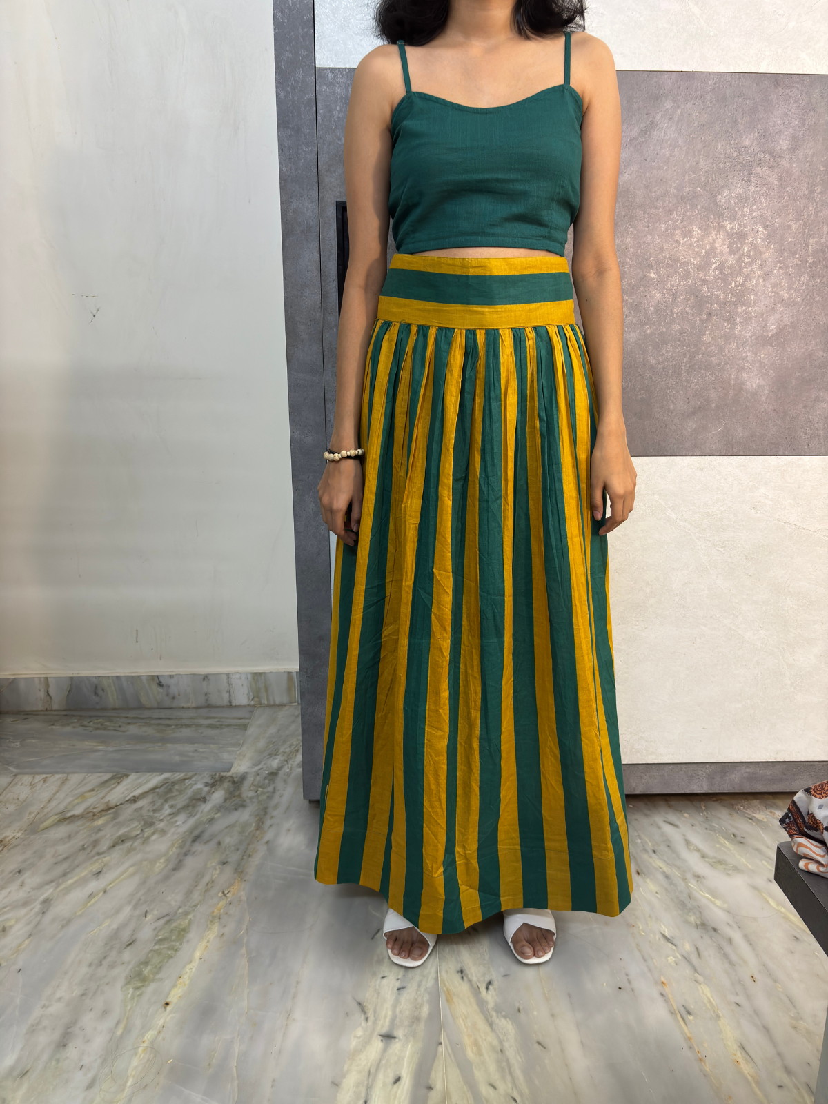 Emerald Sunshine Striped Set