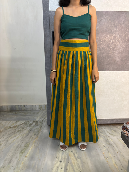 Emerald Sunshine Striped Set