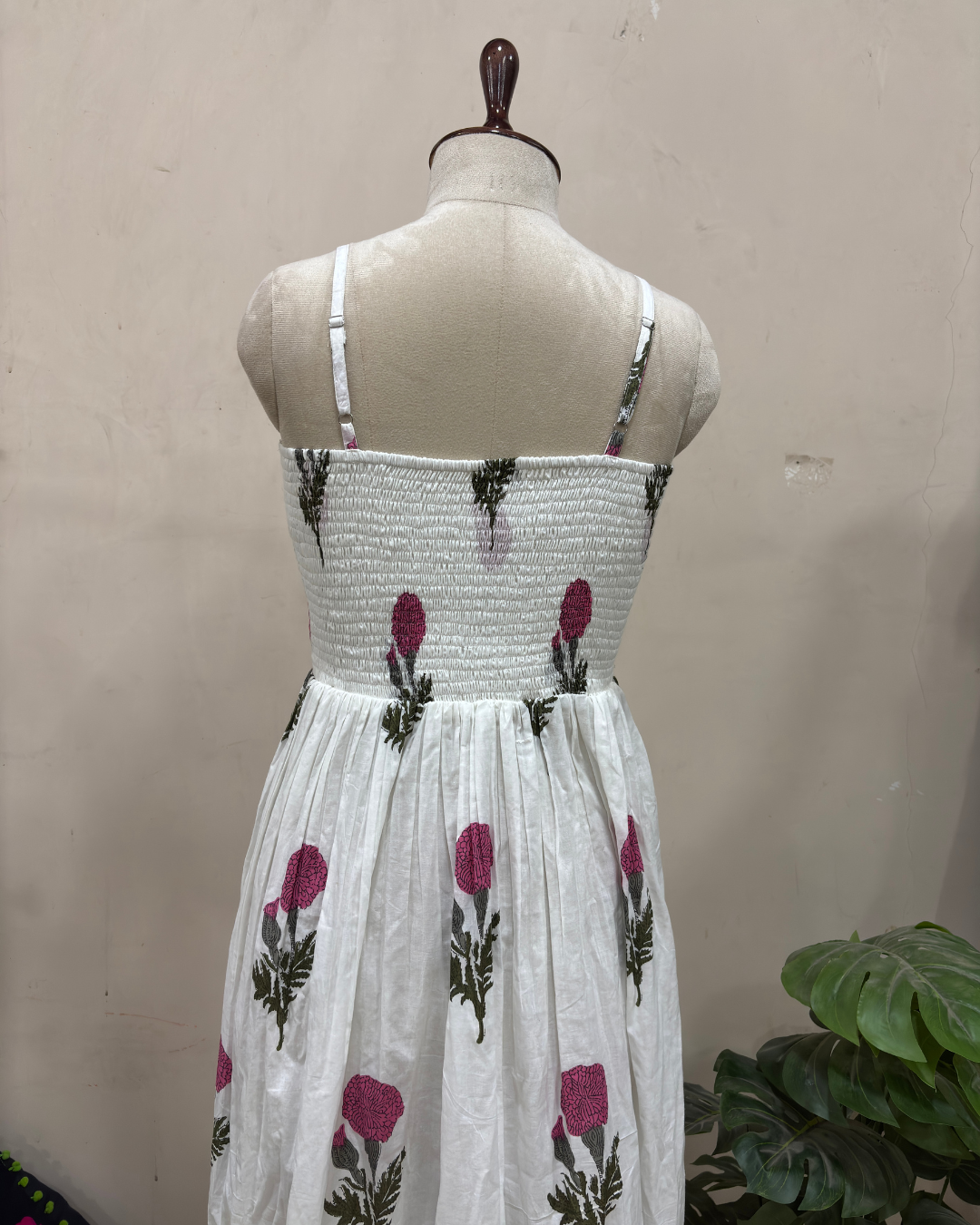 Ivory Blossom Strappy Dress