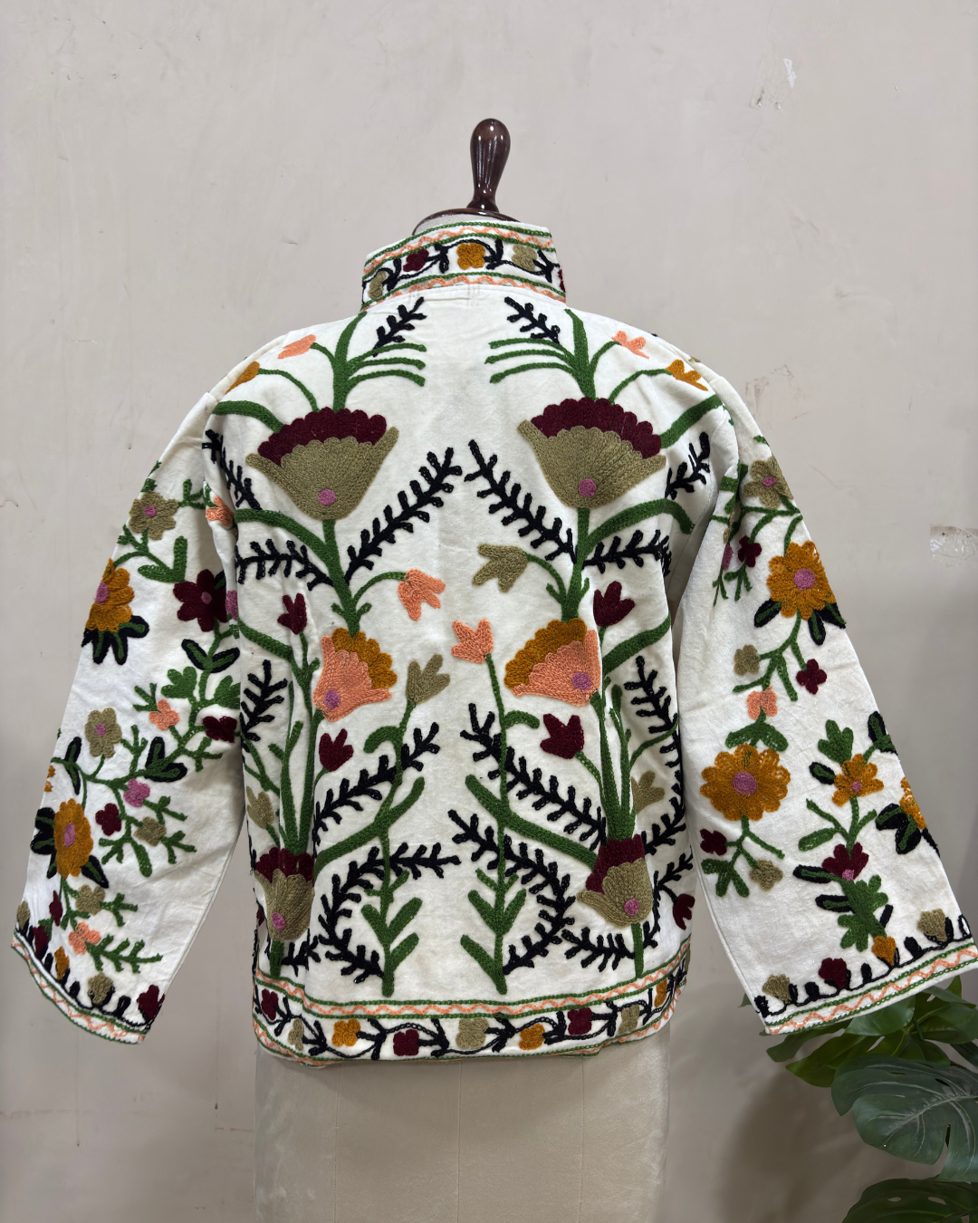 Ivory Meadow Bloom Cotton Jacket