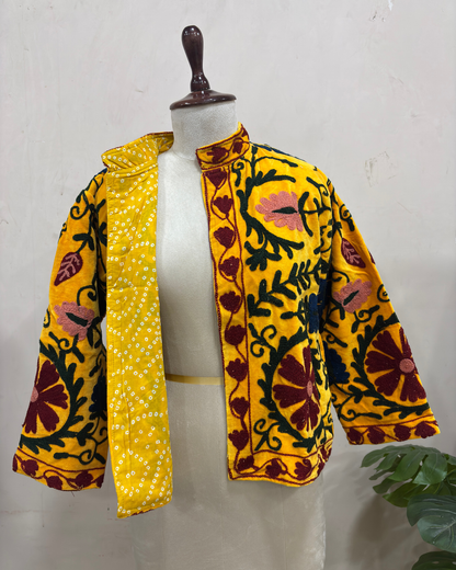 Golden Marigold Bloom Jacket