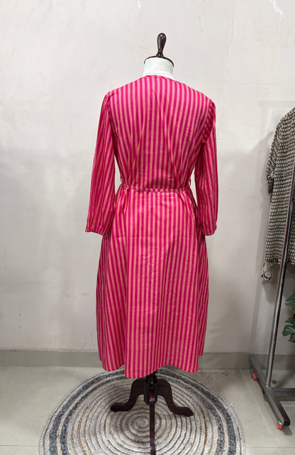 Raspberry Sorbet Midi Dress