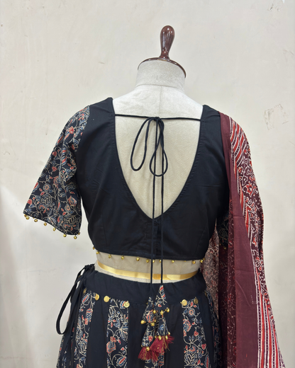 Raagini Ajrakh Lehenga Set