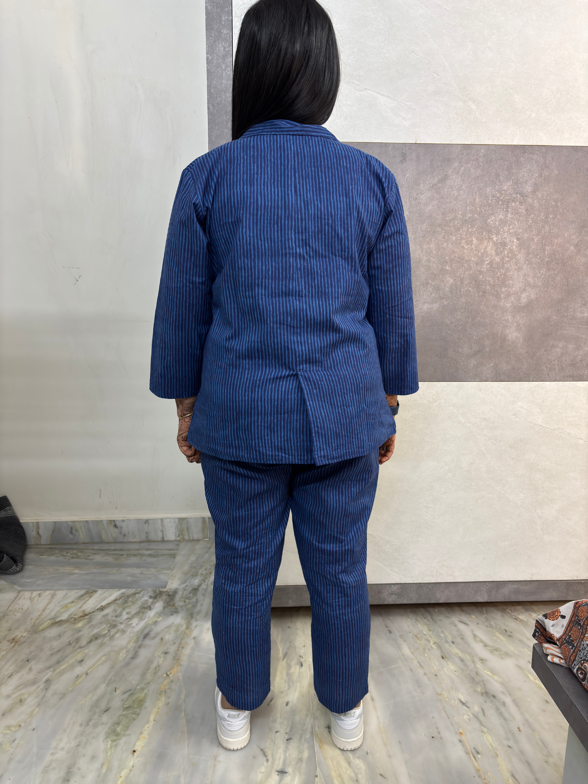 Midnight Pinstripe Power Three Piece Set