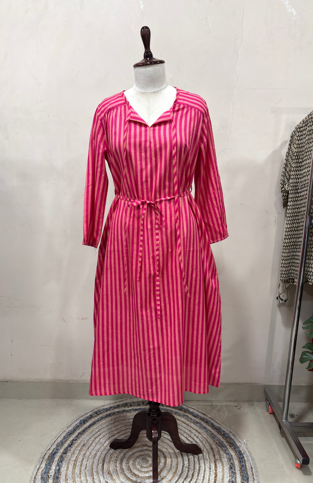 Raspberry Sorbet Midi Dress