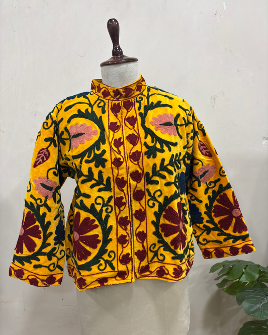 Golden Marigold Bloom Jacket
