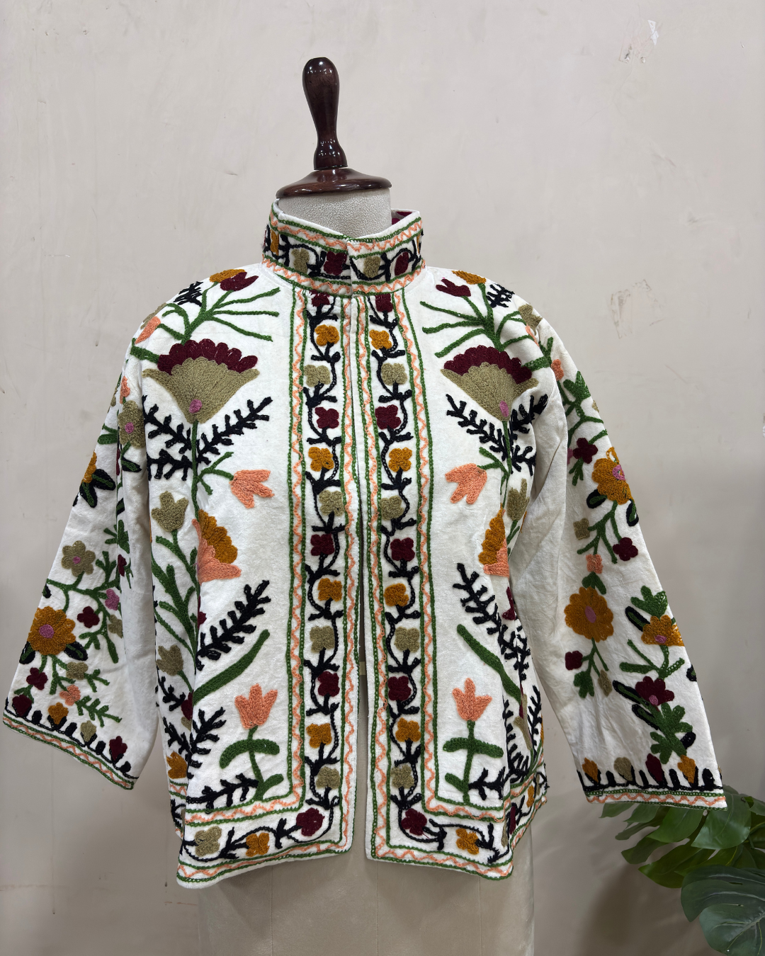 Ivory Meadow Bloom Cotton Jacket