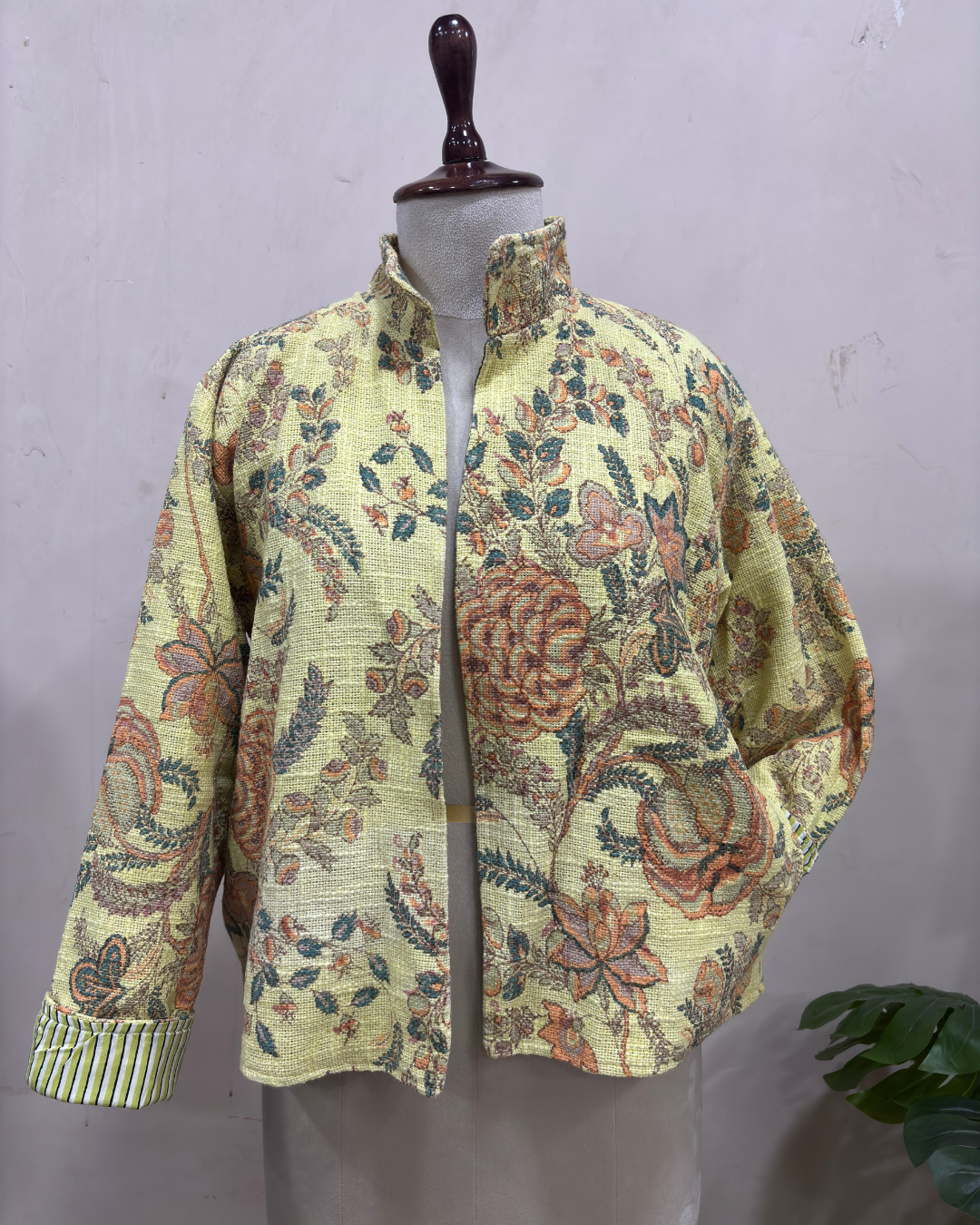 Vintage Botanical Printed Jacket