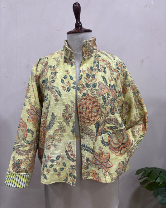 Vintage Botanical Printed Jacket