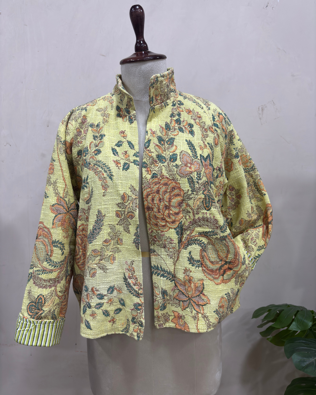 Vintage Botanical Printed Jacket