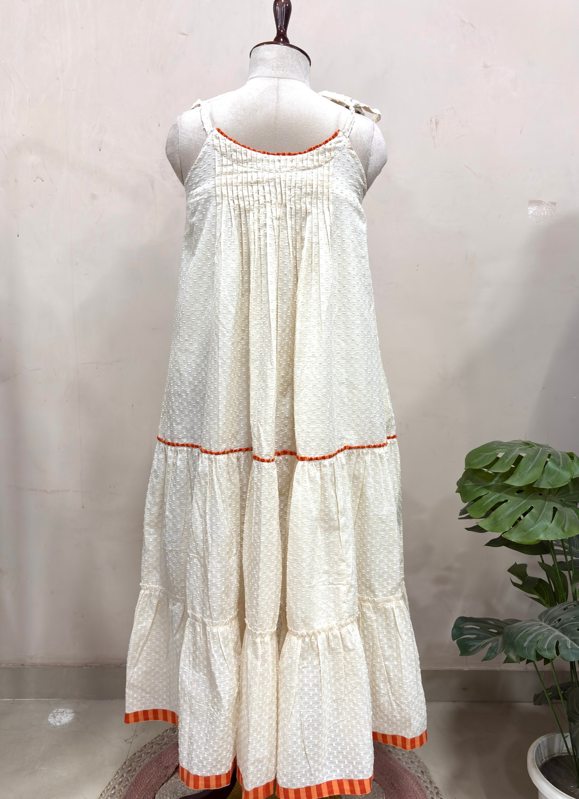 Sunkissed Ivory Layered Dress