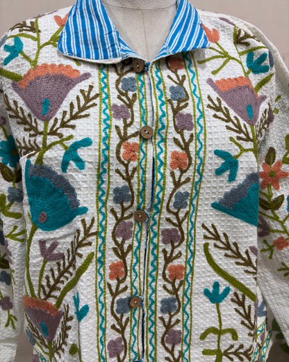 Bloom Haven Button Jacket