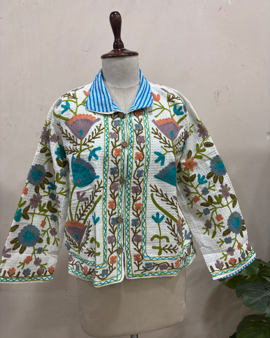 Bloom Haven Button Jacket