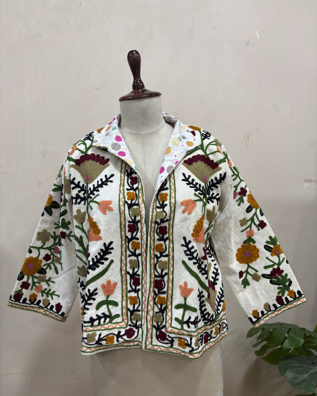 Ivory Meadow Bloom Cotton Jacket