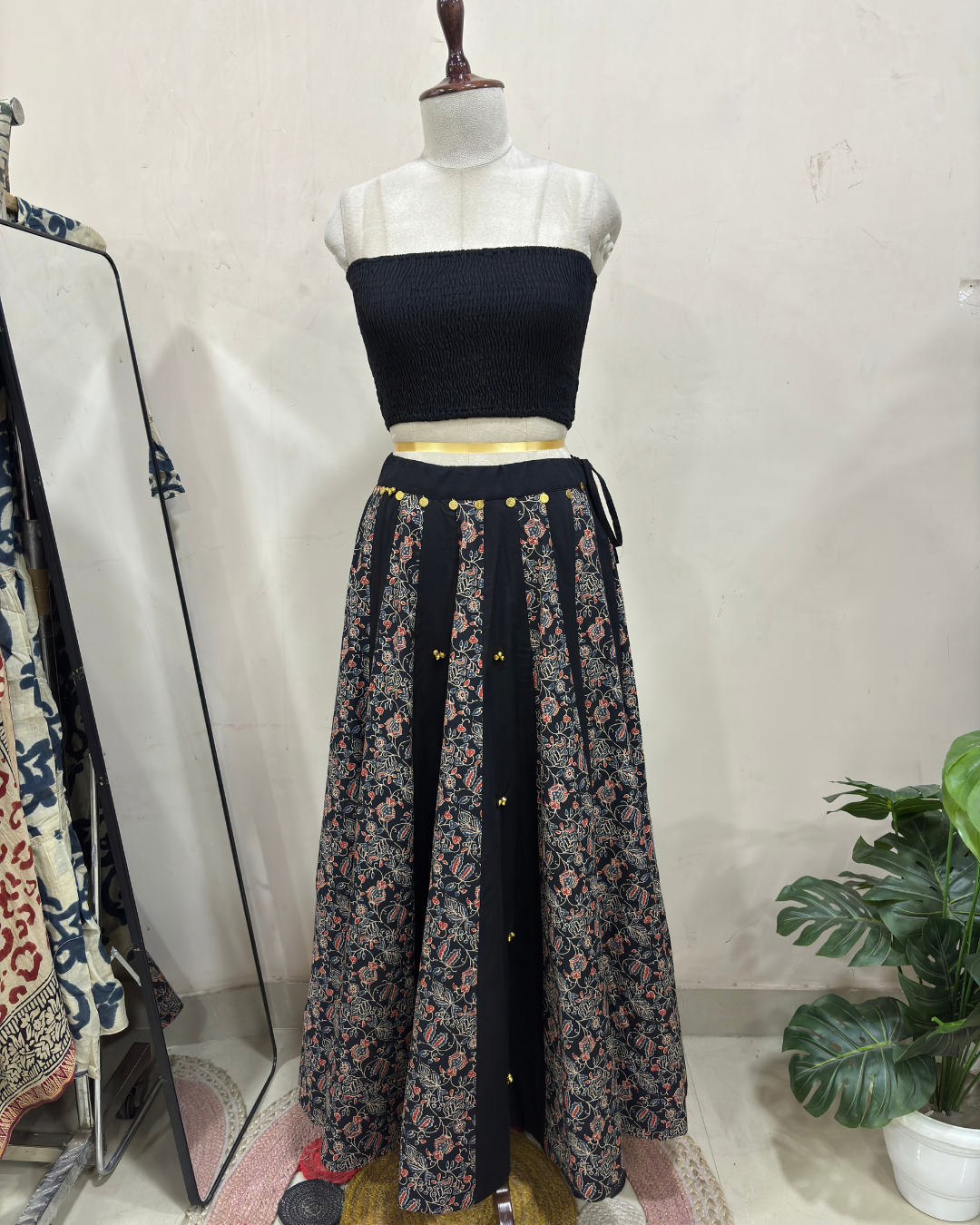 Taara Ajrakh Lehenga Set with Shrug