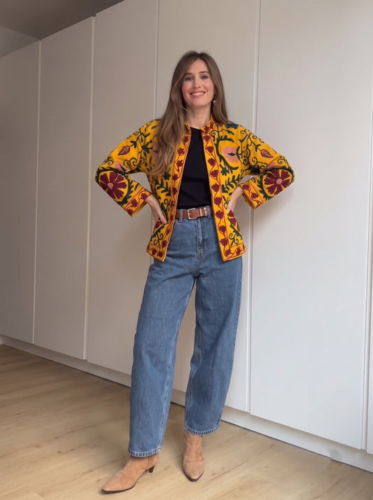 Golden Marigold Bloom Jacket